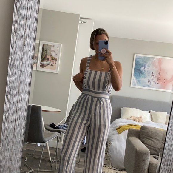 Ruffle Apron Jumpsuit - Picture 2 of 3